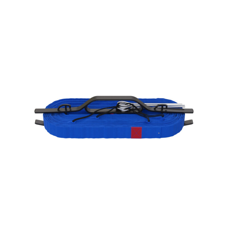 QLS Beachvolleyball Spielfeldmarkierung Beachvolleyballmarkierung Heringe 9 x 18 m (Blau #E05800)