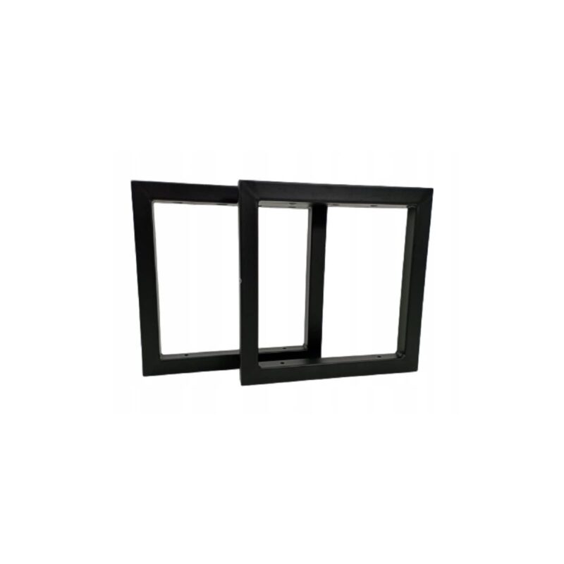 QLS Bankbeine Bankgestell Gartenbank Bankfüße Beine aus Stahl DIY schwarz 2 Stück (Porto)