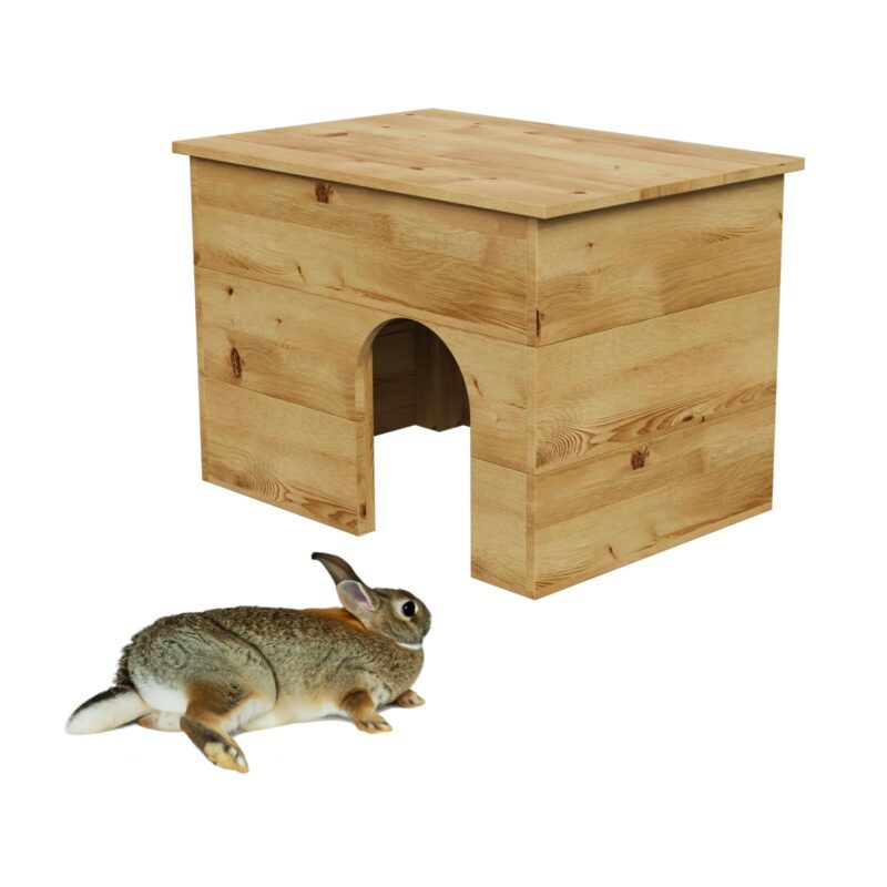 QLS Kleintierhaus für Kaninchen Geölt