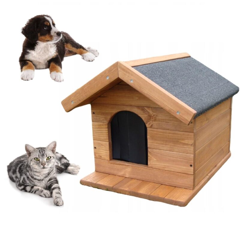 Hundehütte Hundehöhle Hundehaus 50 x 45 x 53 cm Wetterfest Katzenhaus Isoliert Tierhütte Outdoor