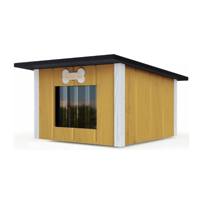 Hundehütte outdoor Isoliert Höhle Winterfest Holz Katzenhaus 57 x 48 cm Größe M (Farbe 9)