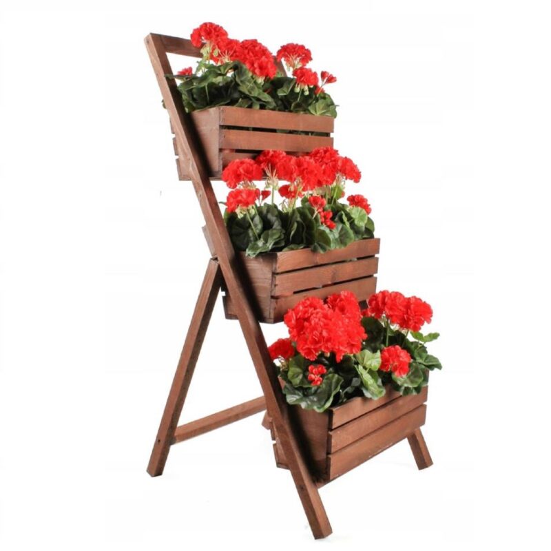 QLS Hochbeet mit 3 Etagen aus Holz